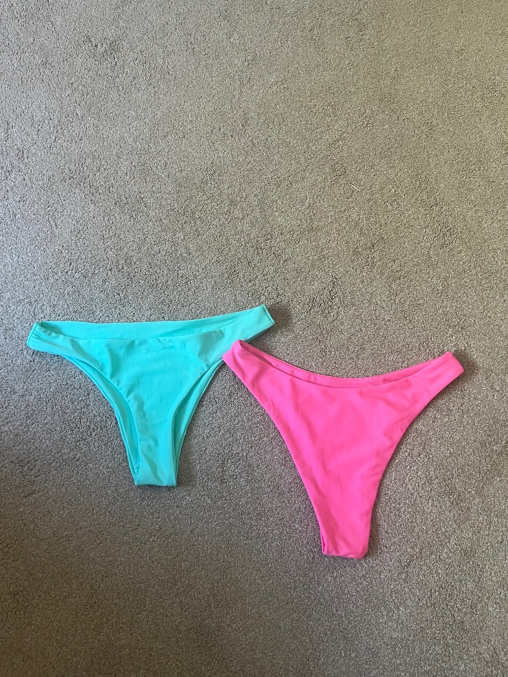 NWOT SHEIN Teal and Hot Pink Bikini Bottoms